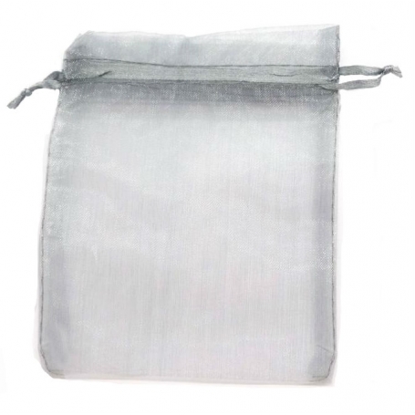 Sachet organza gris pas cher