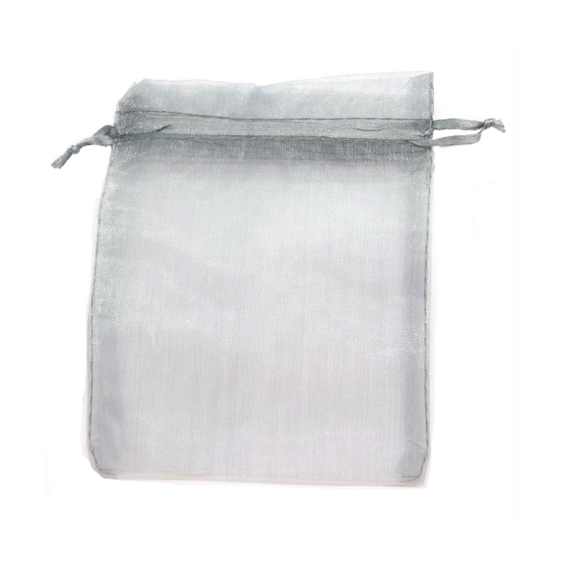 Sac en organza argent 15 x 20 Sac en organza argent 15 x 20