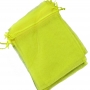 Sacs en organza jaune 10 x 13