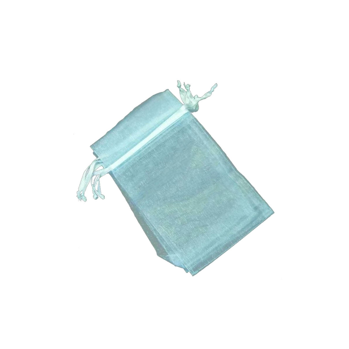 Pochettes en organza bleu ciel 10 x 13