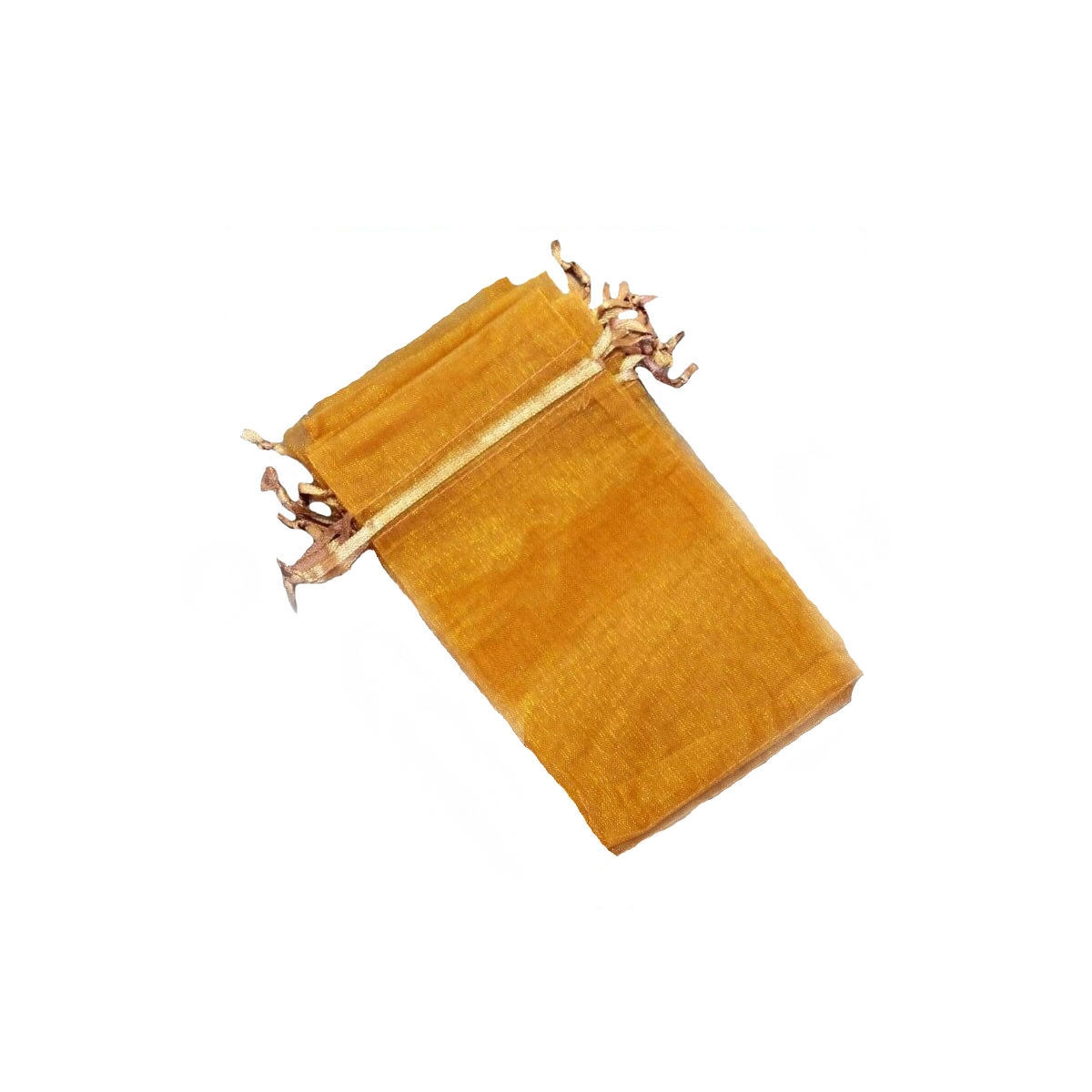 Sachets en organza orange clair 10 x 13