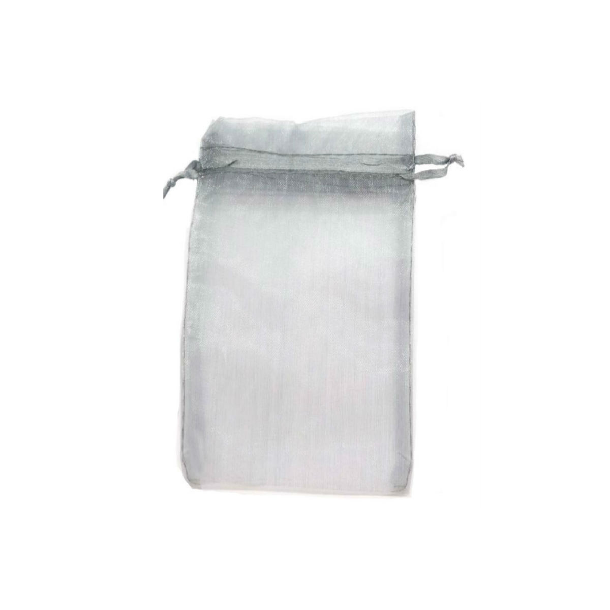 Sac en organza argent 9 x 15