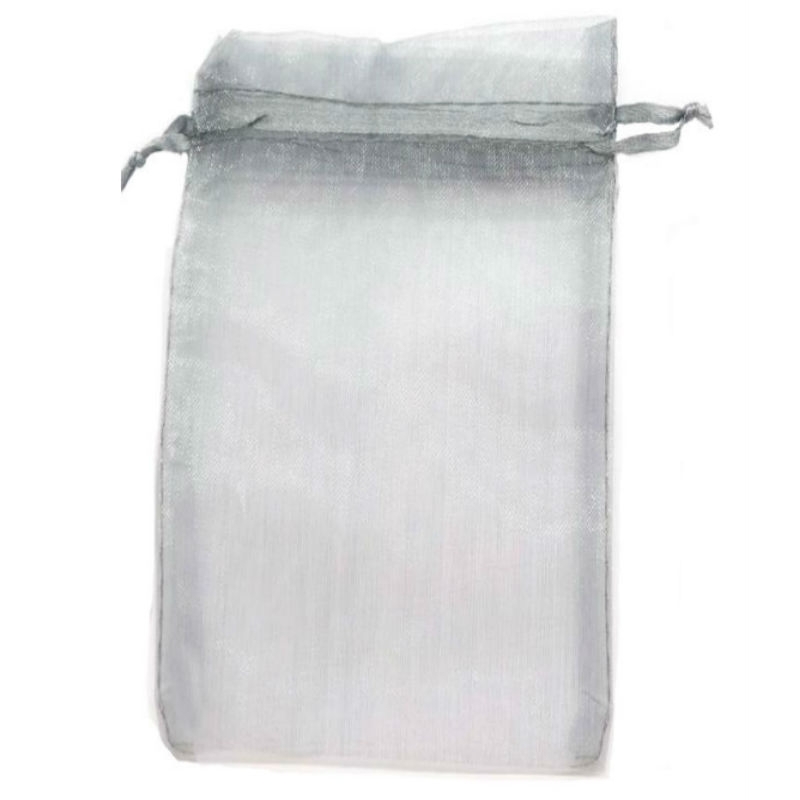 Sac en organza argent 9 x 15 Sac en organza argent 9 x 15
