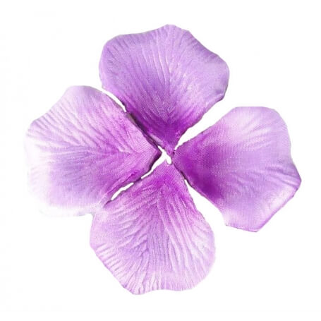 Pétales de rose artificiels lilas