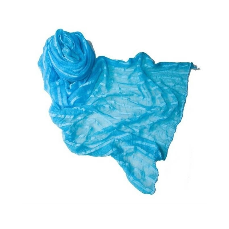 Pashmina bleu turquoise
