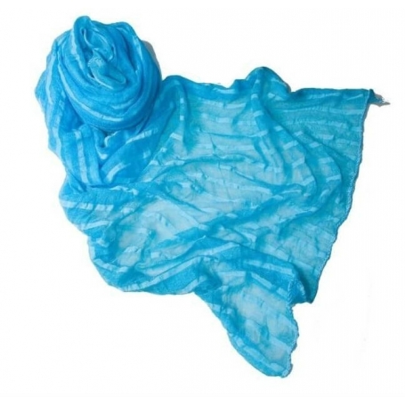 Pashmina bleu turquoise