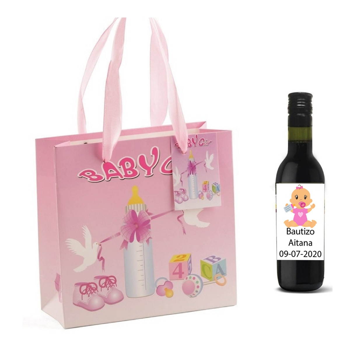 Bouteilles de vin à offrir lors de baptêmes personnalisées