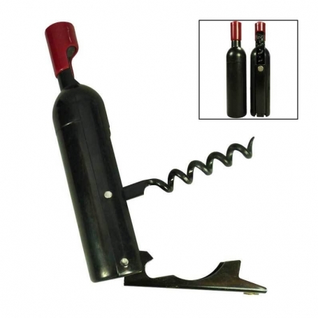 Cadeau de vin avec tire-bouchon dans un sac en carton