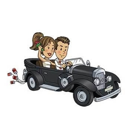 Cadeaux mariage stickers will et grace