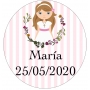 Autocollant Fille Communion