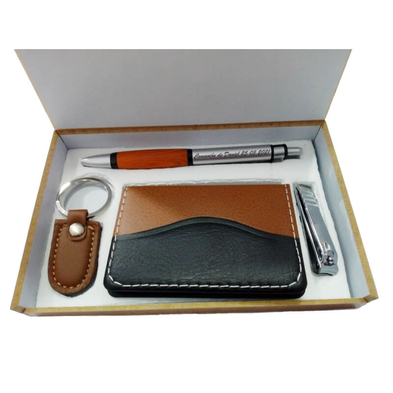Set homme gravé communion personnalisé