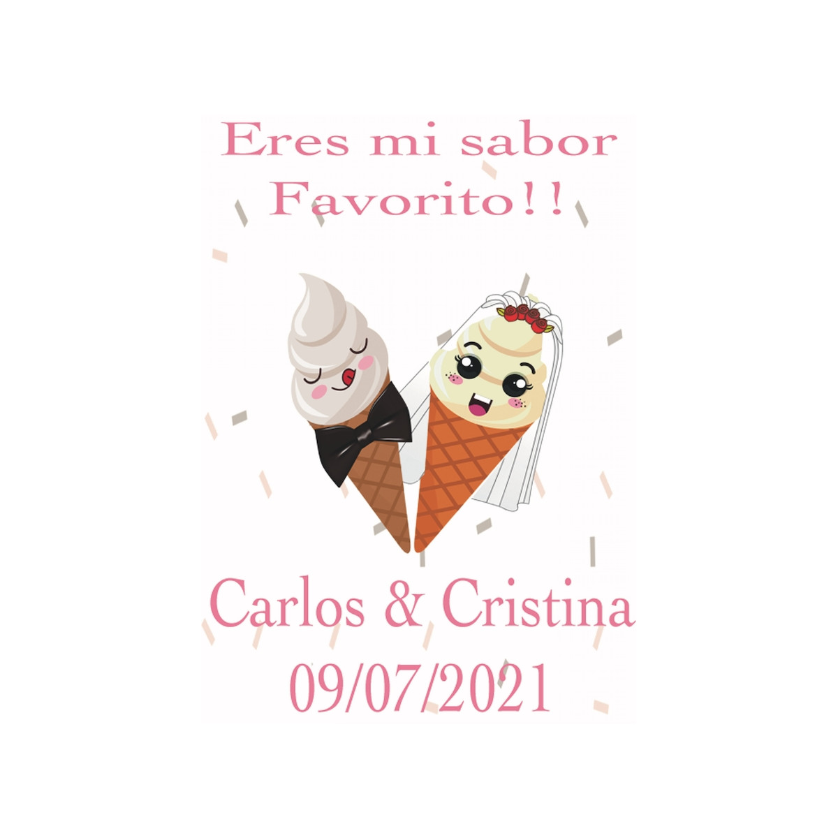 Autocollant de mariage
