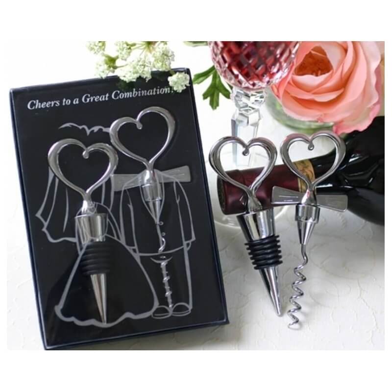 Coffret à vin pour les mariés, cadeaux de mariage pour les invités