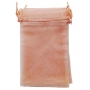 Sac en organza orange clair 9 x 15