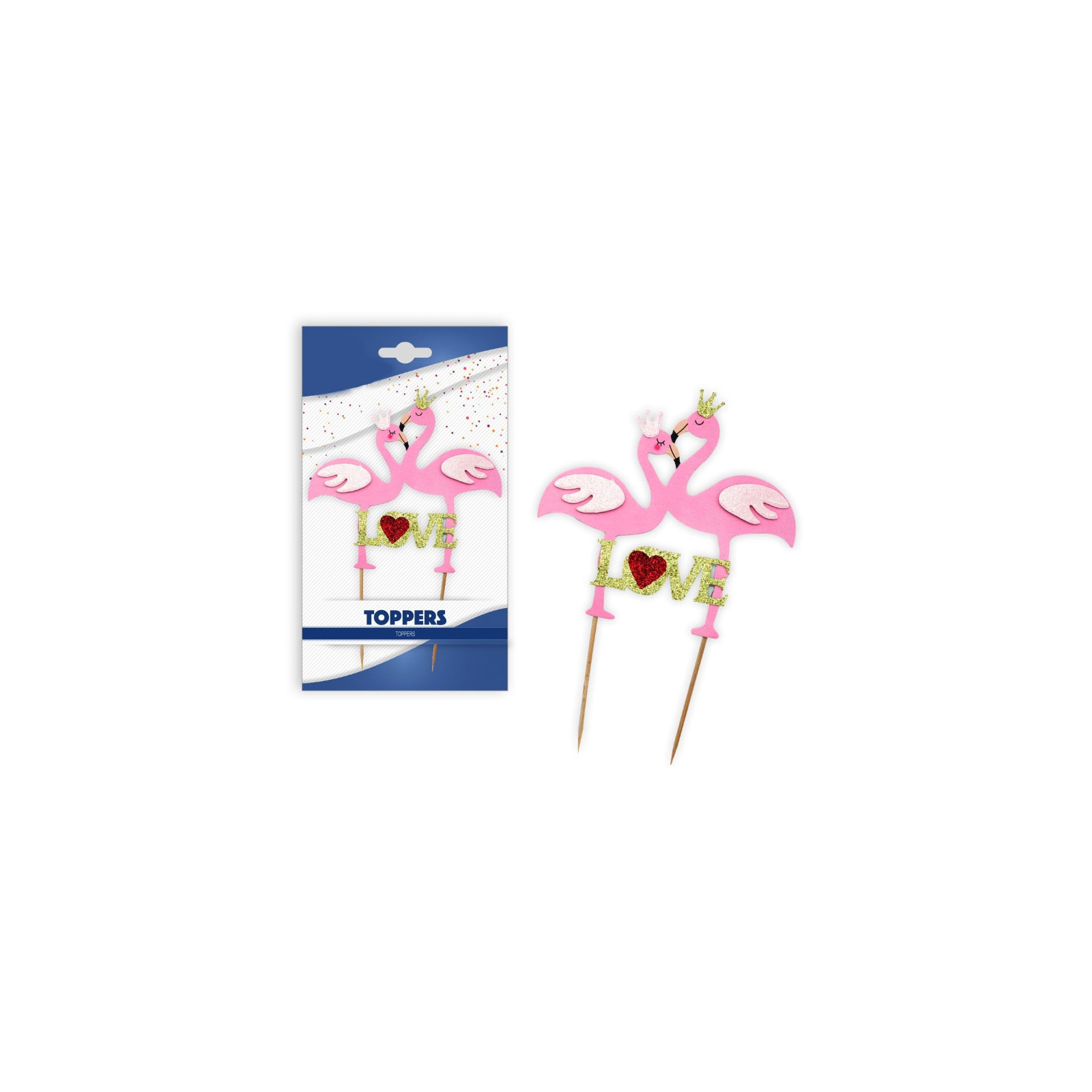 Pack de toppers de flamants