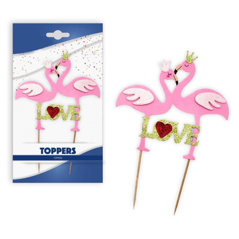 Pack de toppers de flamants