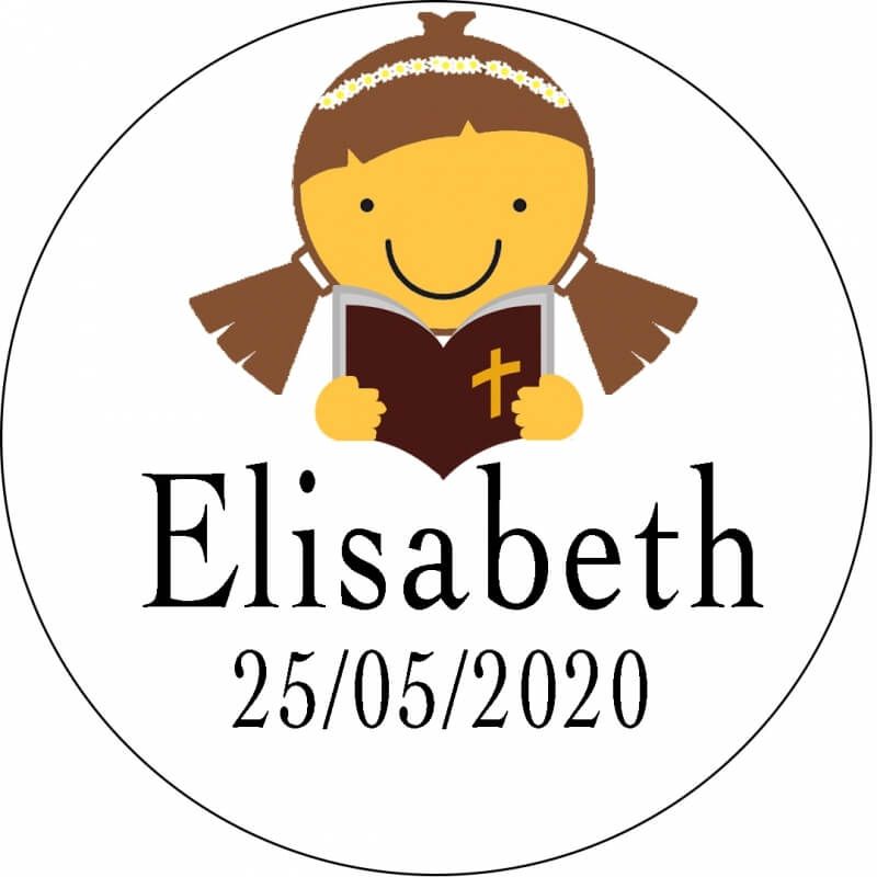 Stickers fille communion