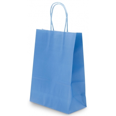 Sac en papier bleu