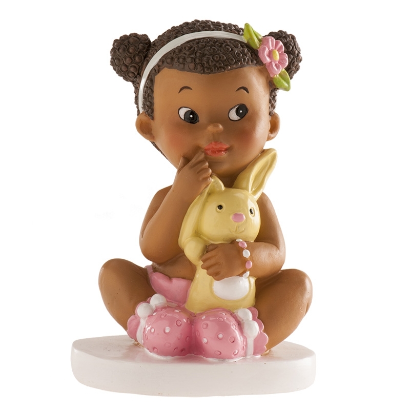 Poupée Tirelire Pour Gâteau Baptême Ou Baby Shower Fille Superhéroe - Figurine Résine 16 Cm