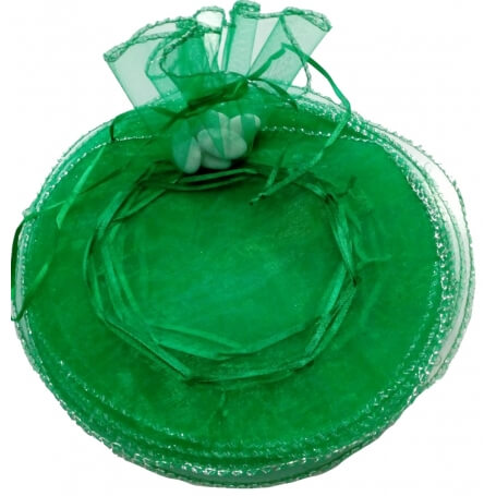 Pochette ronde en organza