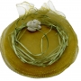 Sac de riz en organza vert foncé