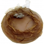 Sac en organza marron pour le riz