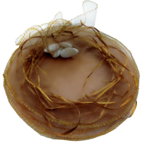 Sac en organza marron pour le riz