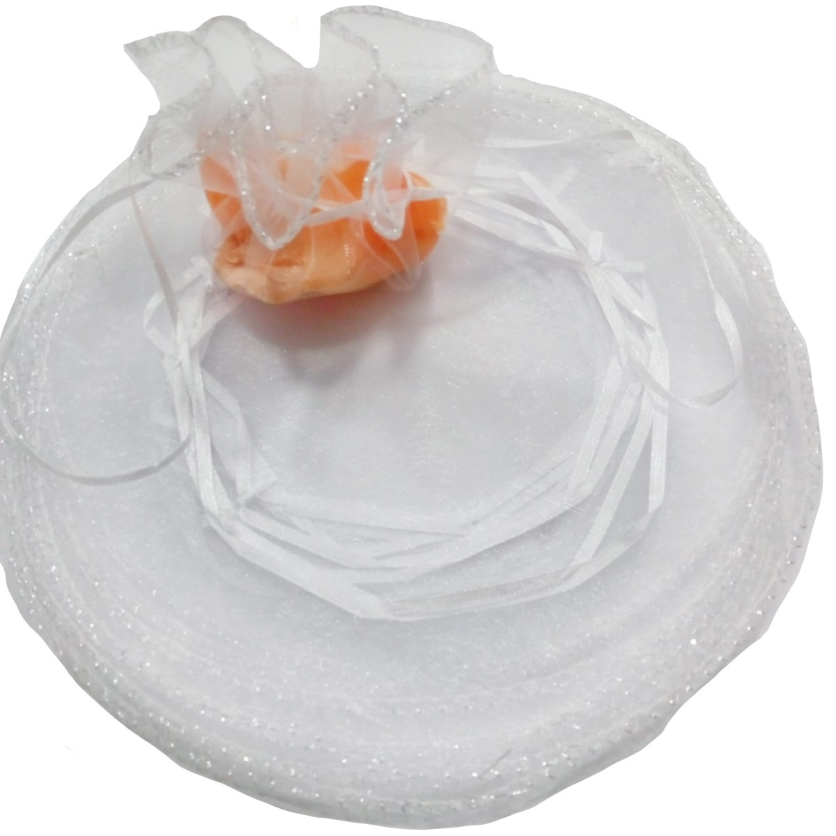 Sac en organza pour riz couleur blanche