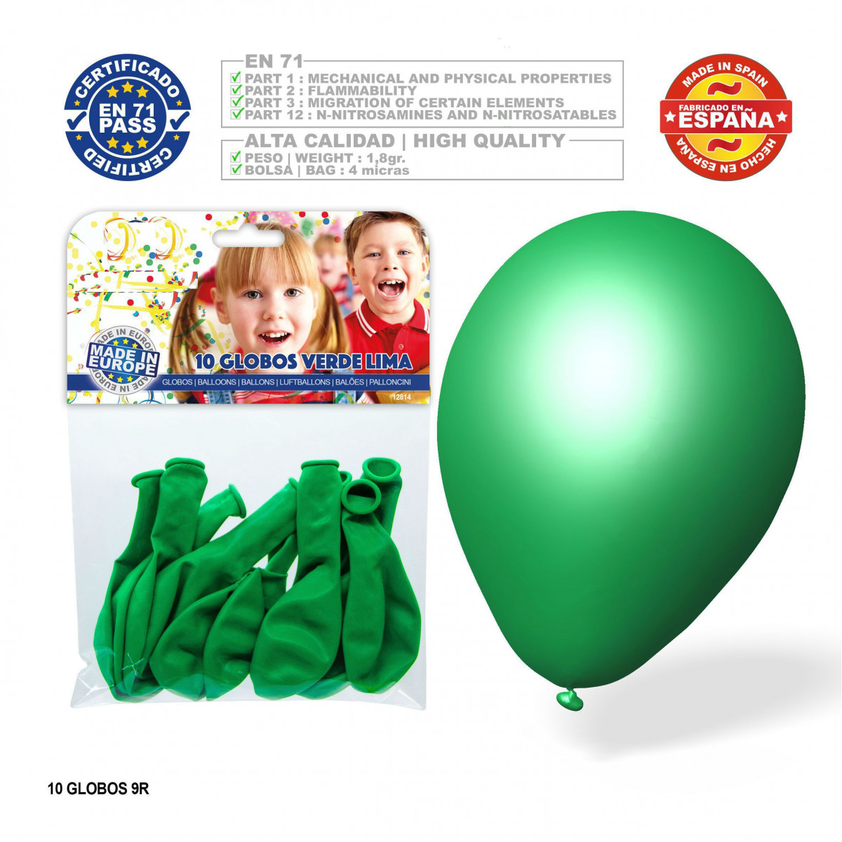 Pack de ballon vert vert