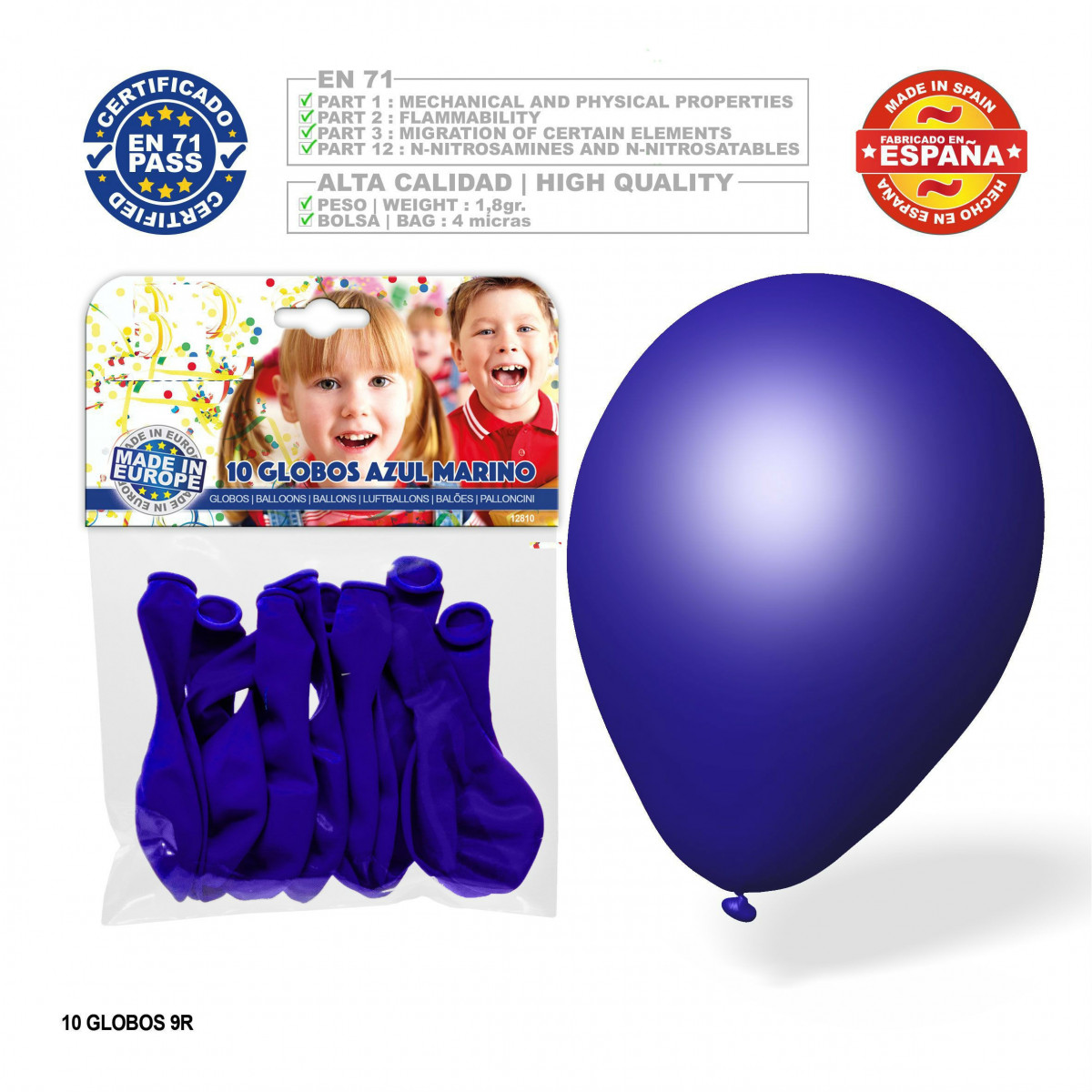 Pack de ballon bleu marine