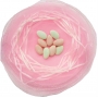 Sachet en organza rose clair pour le riz et les pétales