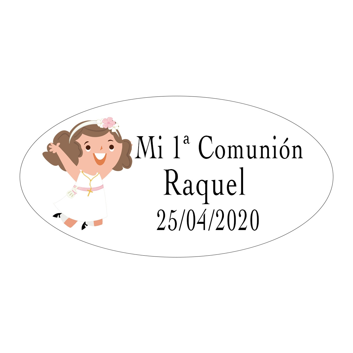 étiquettes de communion personnalisées