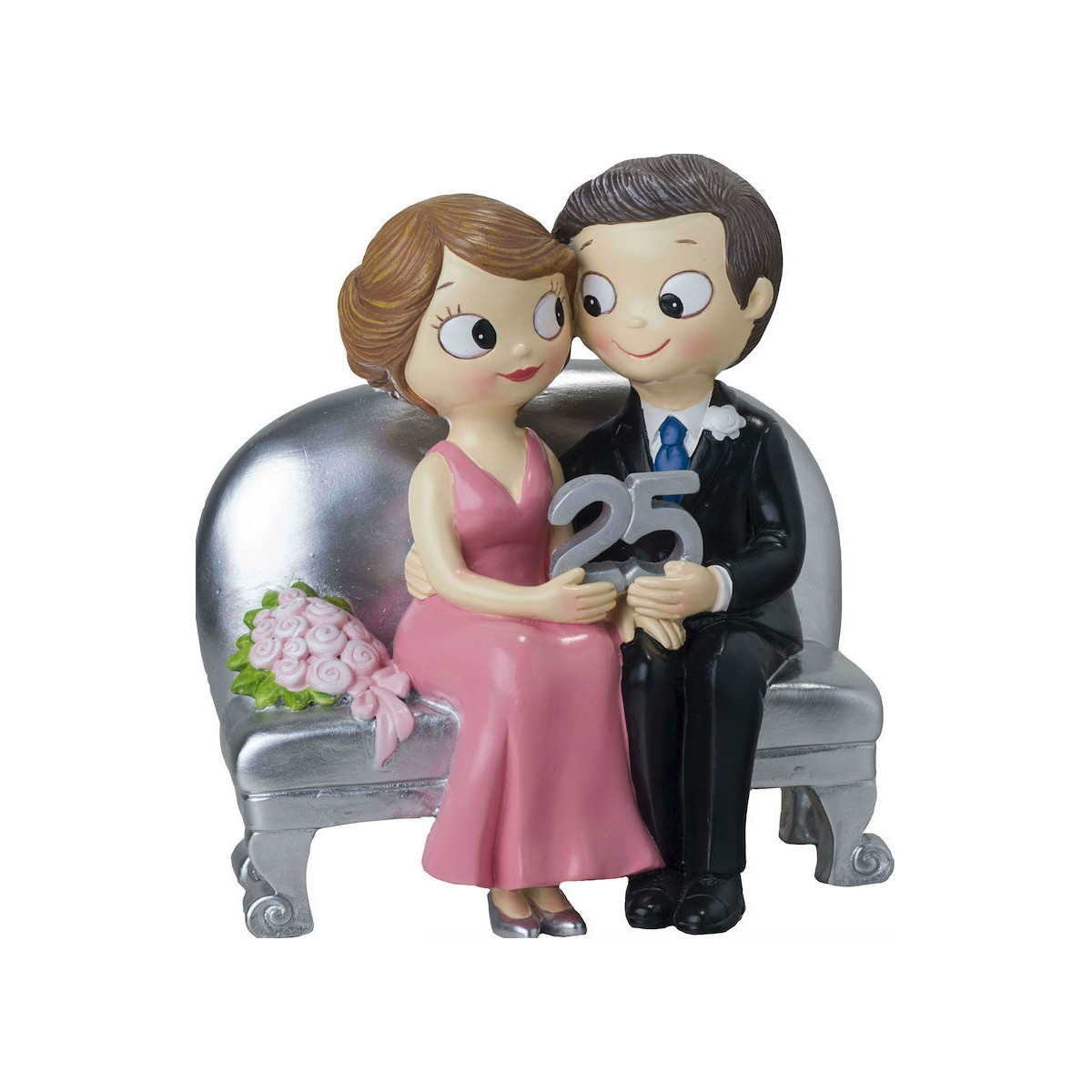 Figurine de mariage en argent
