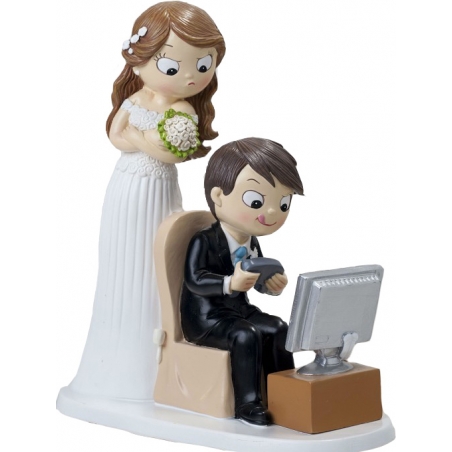 figurine mariage love  rouge