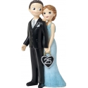 Figure de mariage en argent original