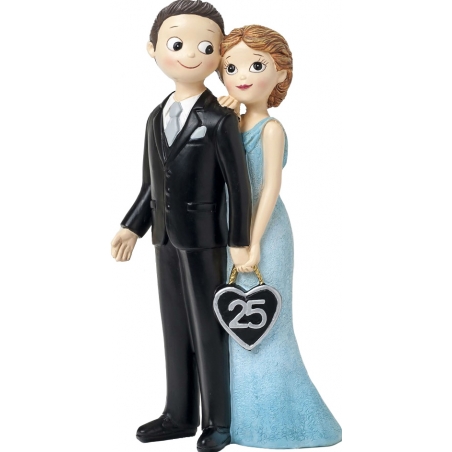 Figurine de mariage en argent