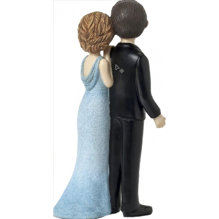 Figure de mariage en argent original