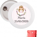 Chapa personnalisée fille communion