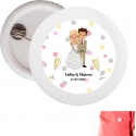 Badges personnalisés mariage