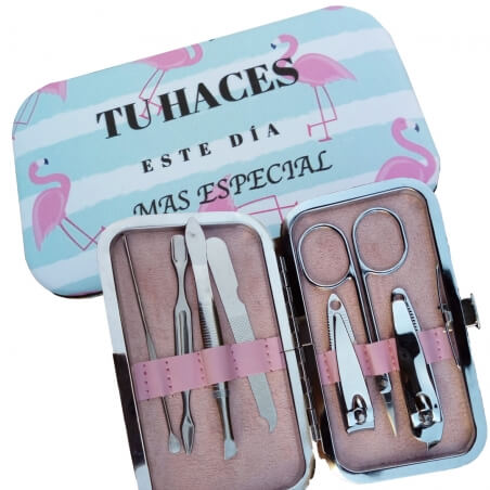 Kit Manucure Flamant Rose