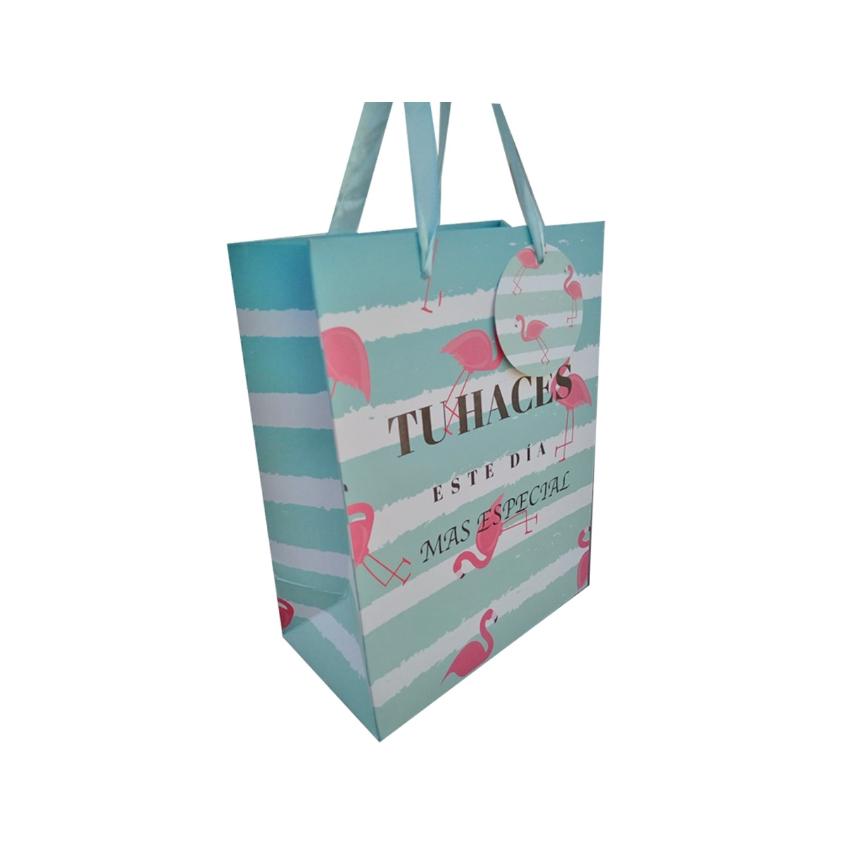 Sac cadeau flamant rose