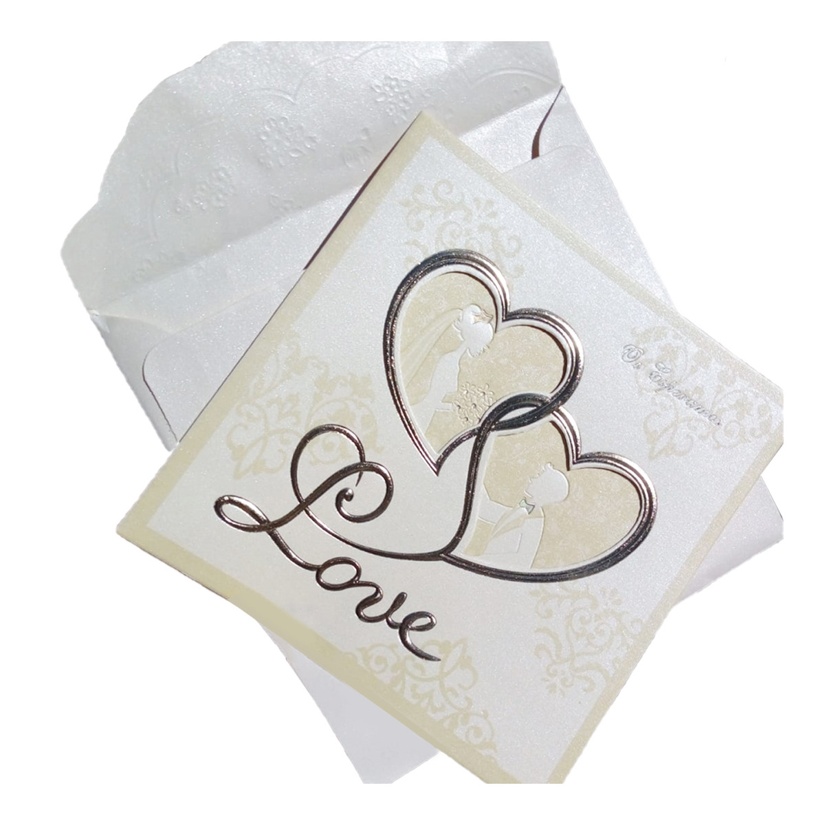 Faire part de mariage romantique