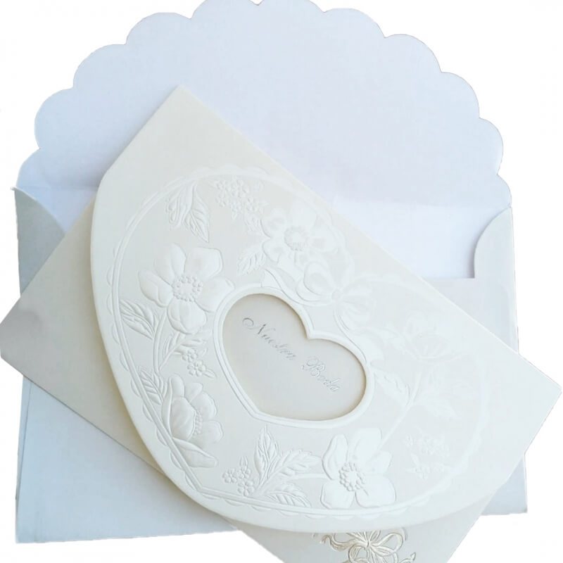 Invitations de mariage cœur
