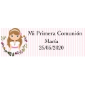 Autocollant De Communion Fille