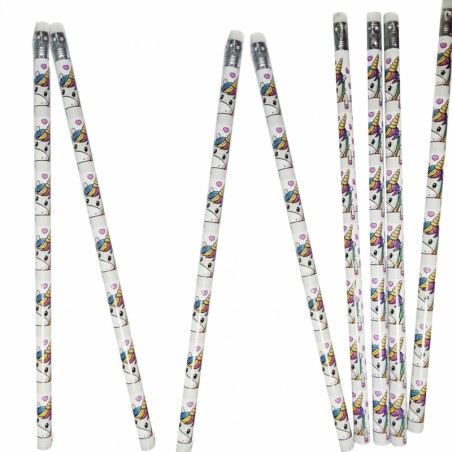 Porte-monnaie bonbons crayon et bracelet dans une boîte de licorne avec des poignées
