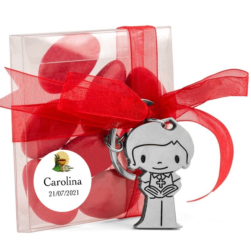 Porte-clés personnalisés pour la première communion d'un garçon