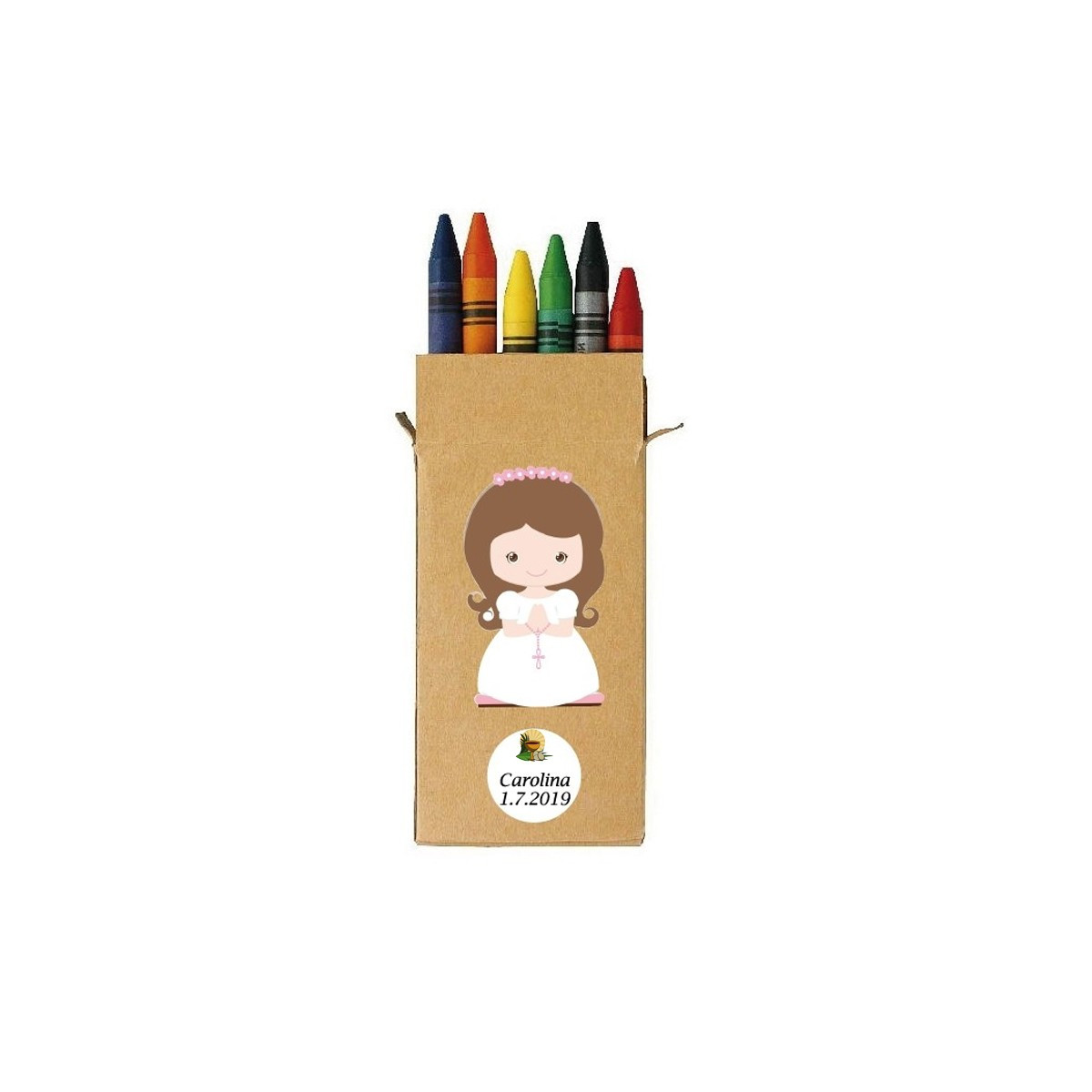 Crayons de cire pour communion fille