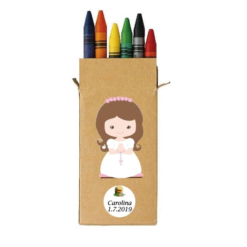 Crayons de cire pour communion fille