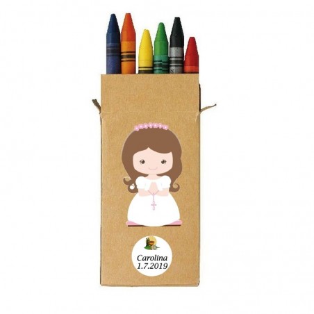 Crayons de cire pour communion fille