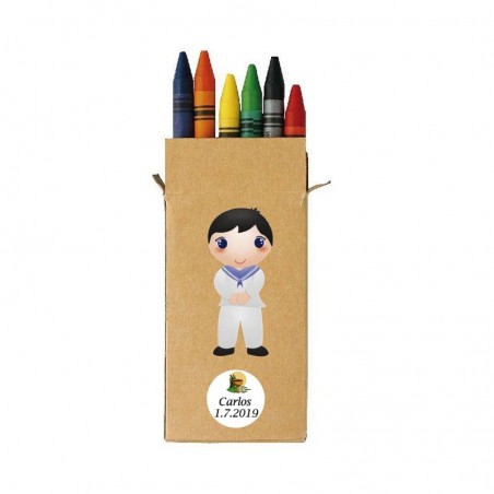 Crayons de cire pour communion garçon